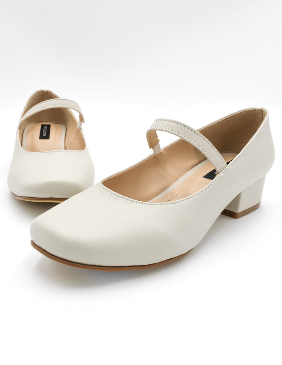 Mary jane Exterior Piel sintética Color Beige  Para Mujer De RBCOLLECTION