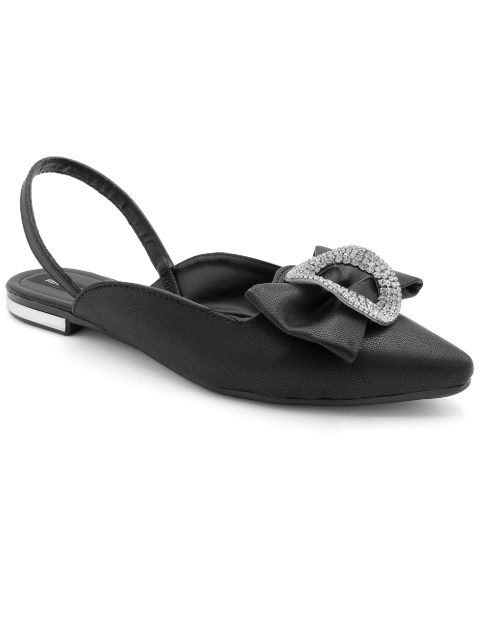 Flats puntales Exterior Piel sintética Color Negro Para Mujer De RBCOLLECTION