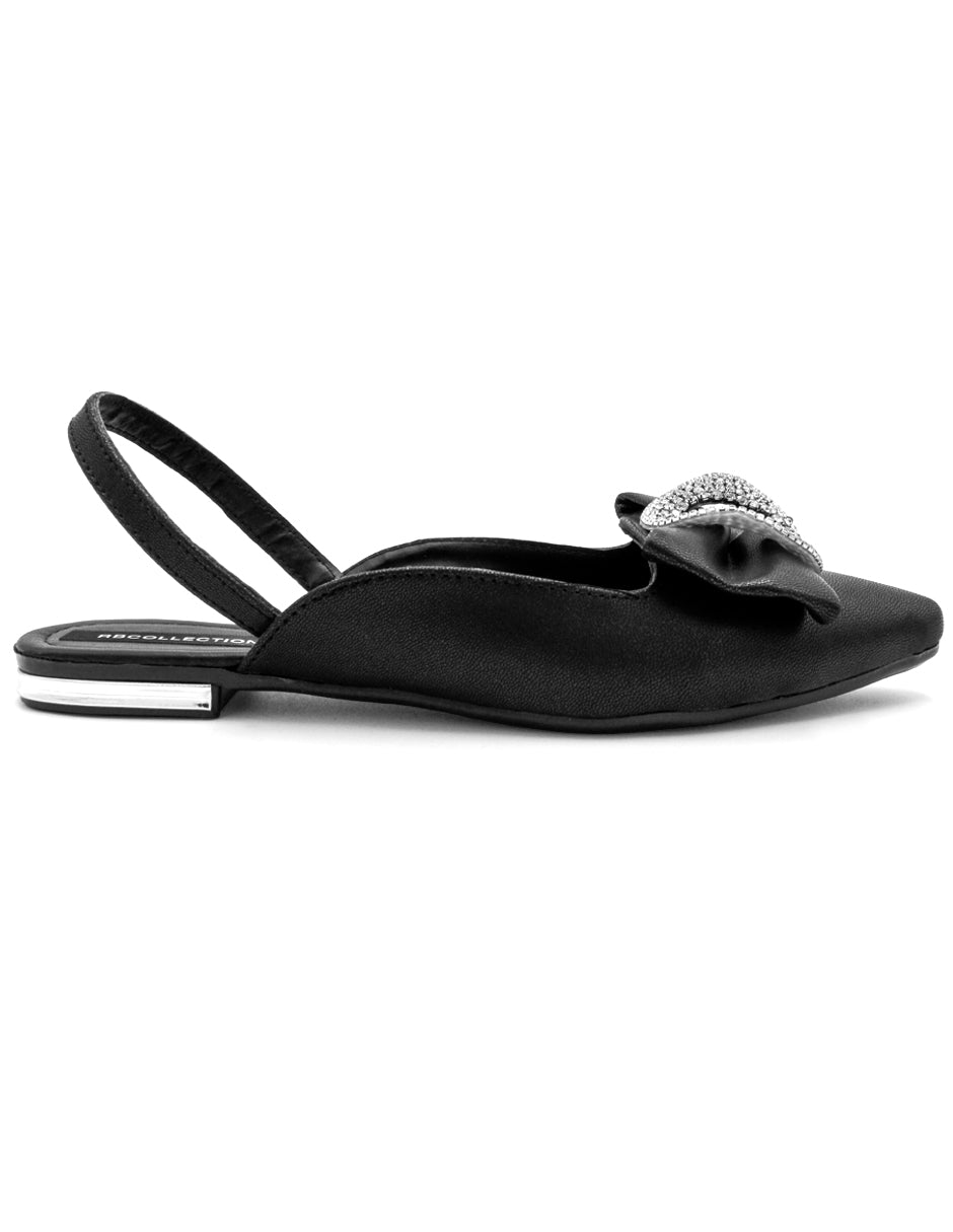 Flats puntales Exterior Piel sintética Color Negro Para Mujer De RBCOLLECTION