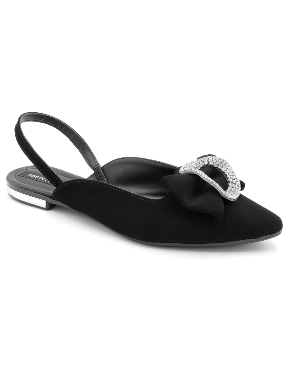 Flats puntales Exterior Piel sintética Color Negro Para Mujer De RBCOLLECTION