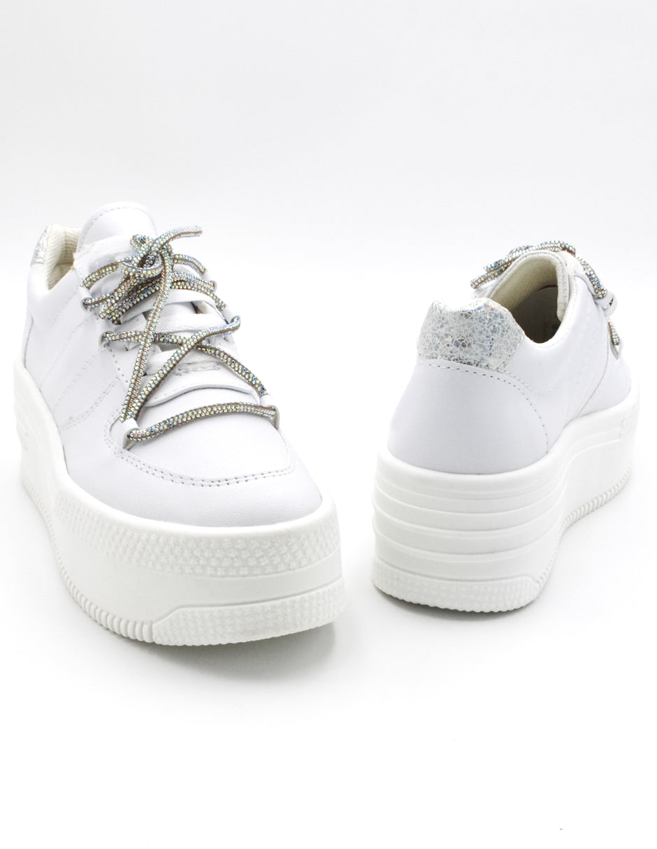 Tenis tipo deportivo  Exterior Sintético Color Blanco Para Mujer De RBCOLLECTION
