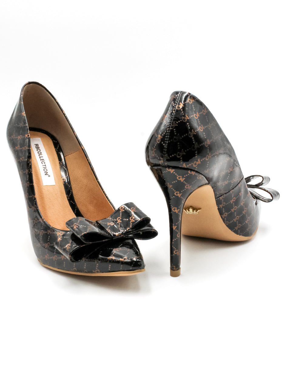 Zapatillas Exterior Charol Color Negro Para Mujer De RBCOLLECTION