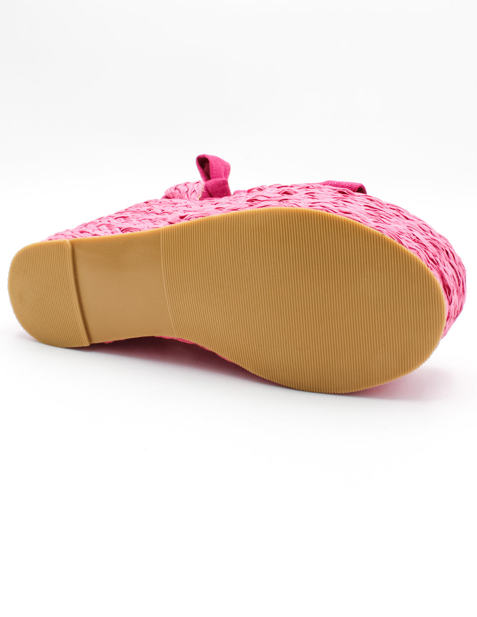 Sandalias con plataforma Exterior Textil Color Rosa Para Mujer De RBCOLLECTION