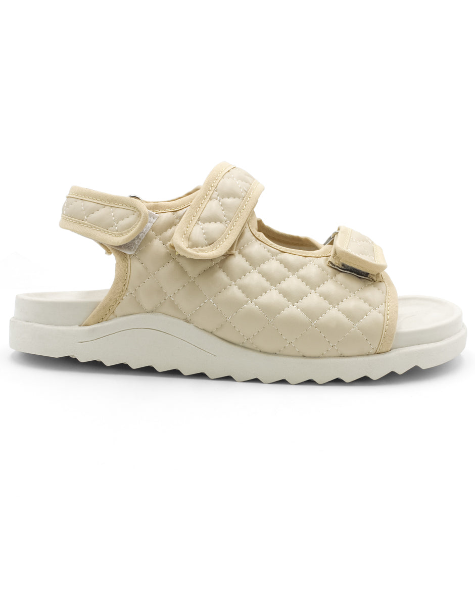 Sandalias de piso Exterior Sintético Color Beige  Para Mujer De RBCOLLECTION