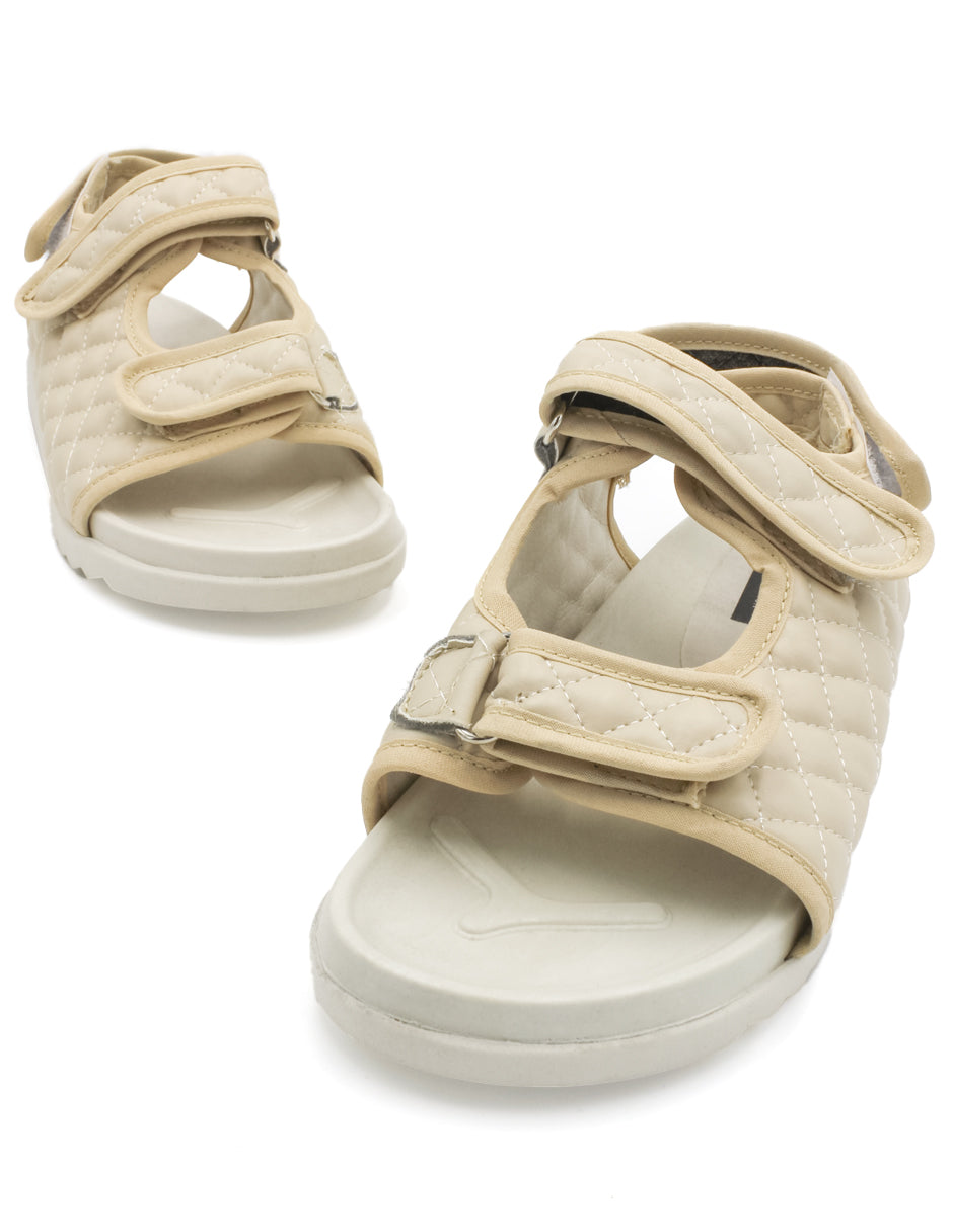 Sandalias de piso Exterior Sintético Color Beige  Para Mujer De RBCOLLECTION