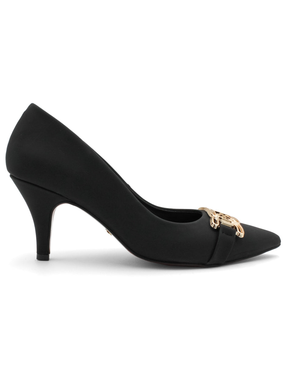 Zapatillas Exterior Gamuza Color Negro Para Mujer De RBCOLLECTION