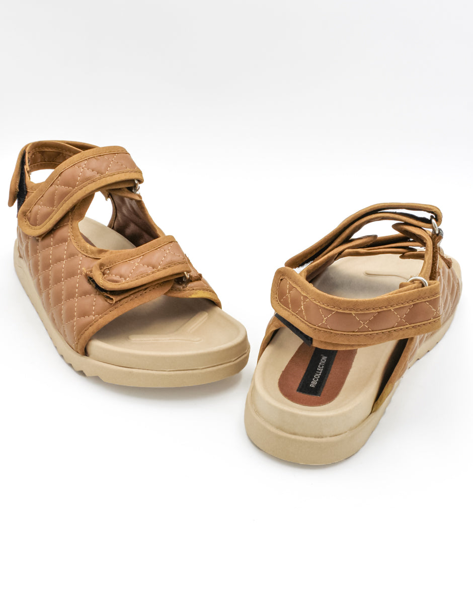 Sandalias de piso Exterior Sintético Color Café Para Mujer De RBCOLLECTION