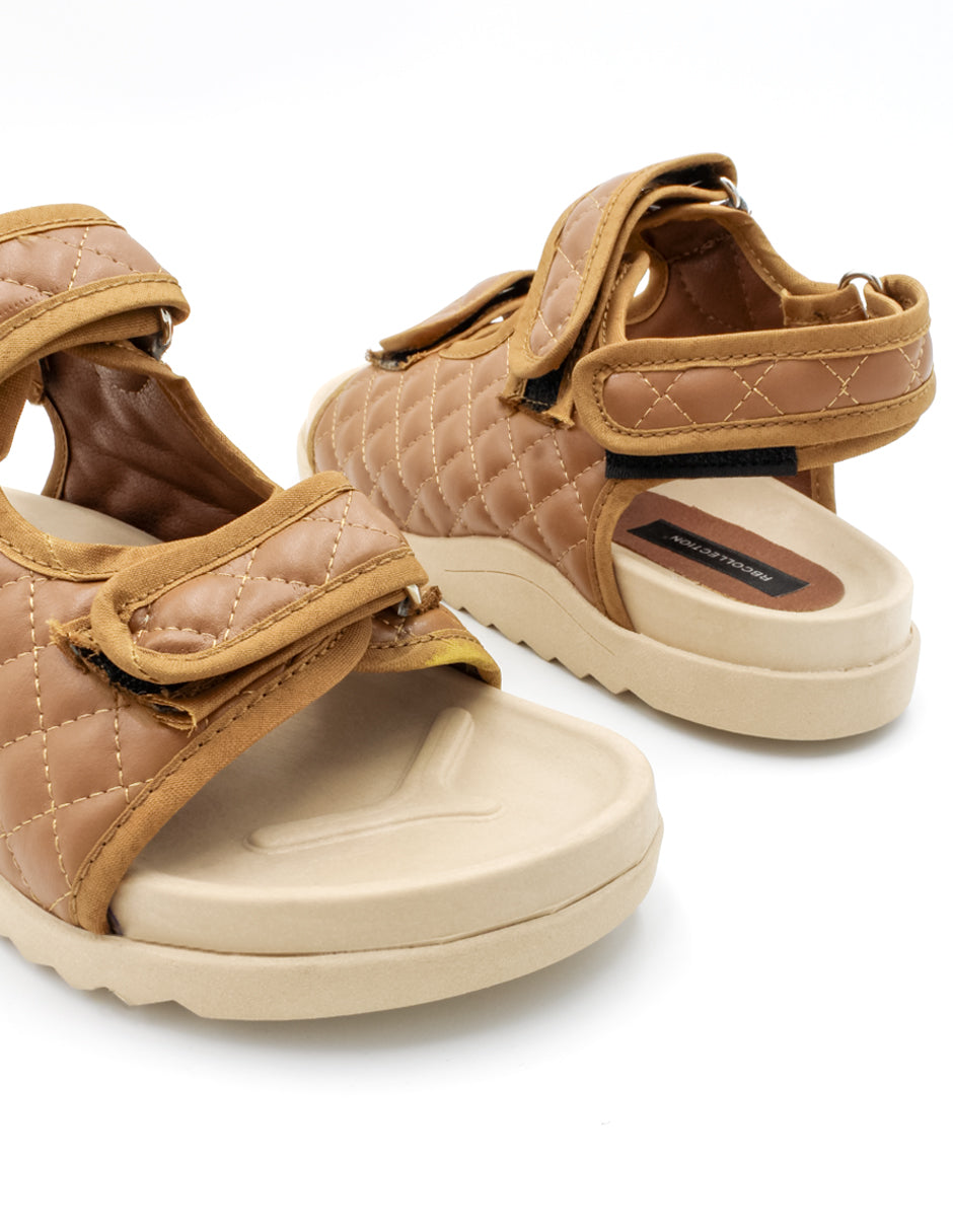 Sandalias de piso Exterior Sintético Color Café Para Mujer De RBCOLLECTION