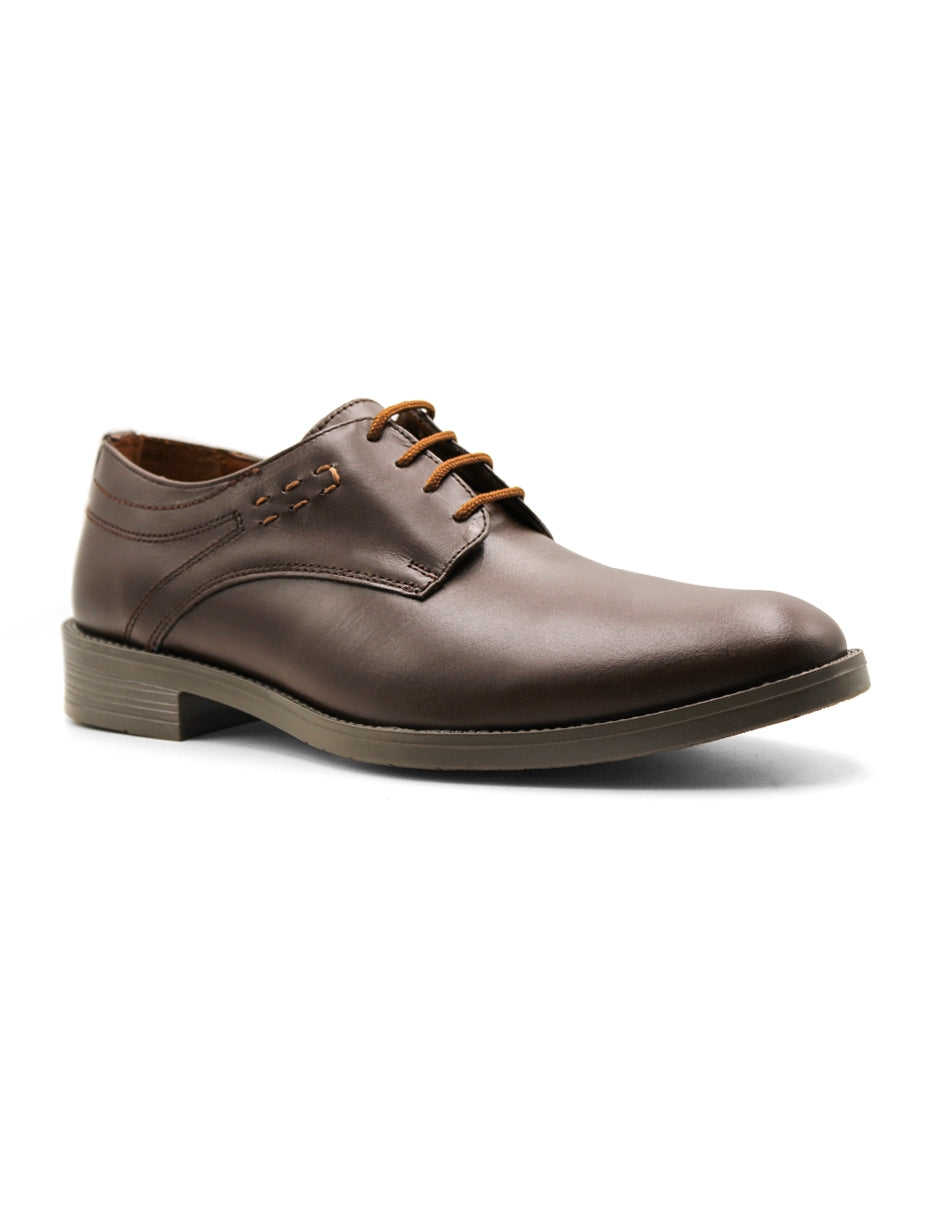 Oxfords Exterior Piel Color Café Para Hombre De RBCOLLECTION