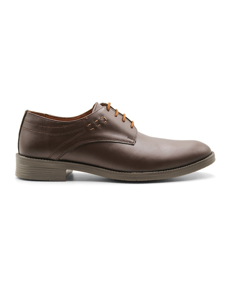 Oxfords Exterior Piel Color Café Para Hombre De RBCOLLECTION