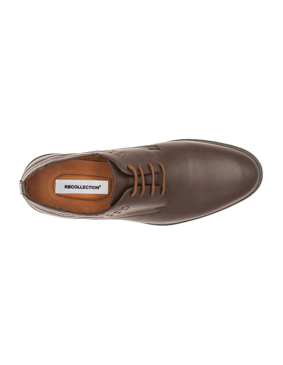 Oxfords Exterior Piel Color Café Para Hombre De RBCOLLECTION