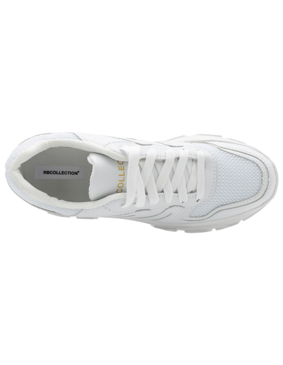 Tenis tipo deportivo Exterior Piel vegana Color Blanco Para Mujer De RBCOLLECTION