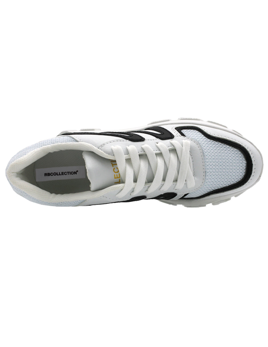 Tenis tipo deportivo Exterior Piel vegana Color Blanco Para Mujer De RBCOLLECTION