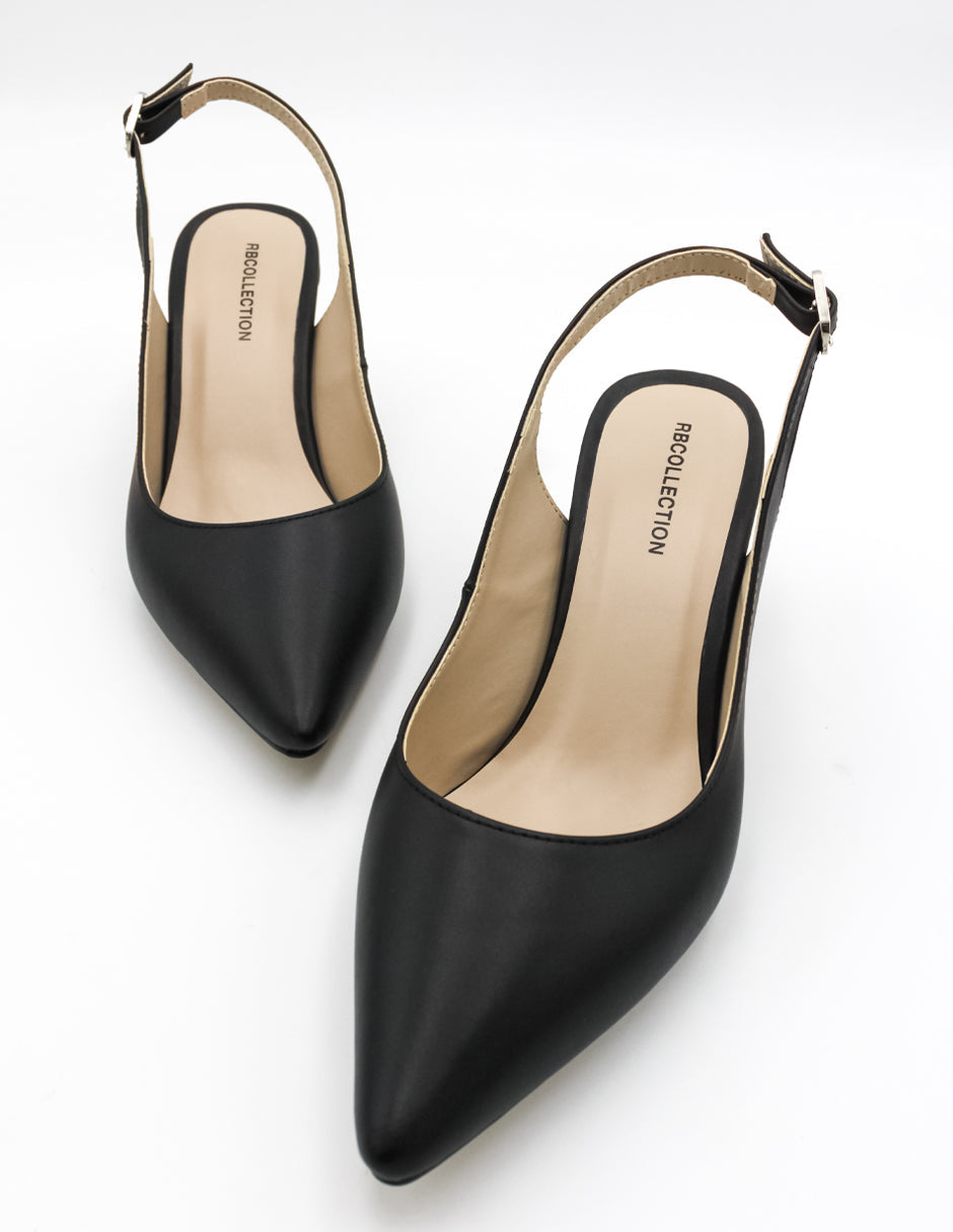 Zapatillas Triana en Piel vegana Color Negro