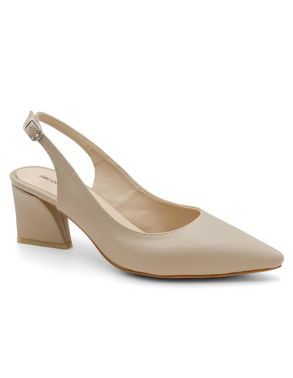 Zapatillas Exterior Piel vegana Color Beige  Para Mujer De RBCOLLECTION