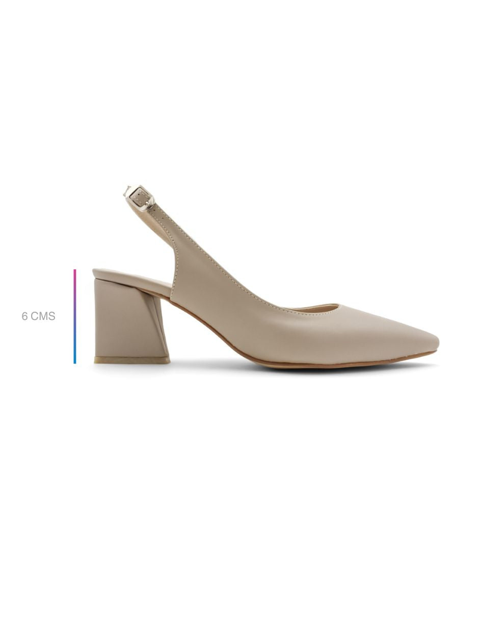 Zapatillas Triana en Piel vegana Color Beige
