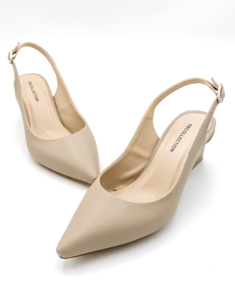 Zapatillas Triana en Piel vegana Color Beige