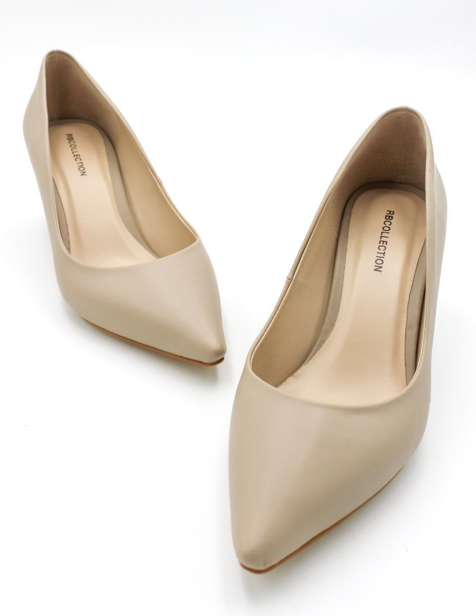 Zapatillas Triana en Piel vegana Color Beige
