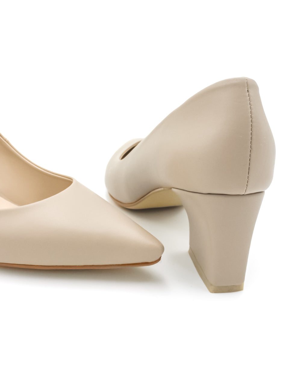 Zapatillas Triana en Piel vegana Color Beige