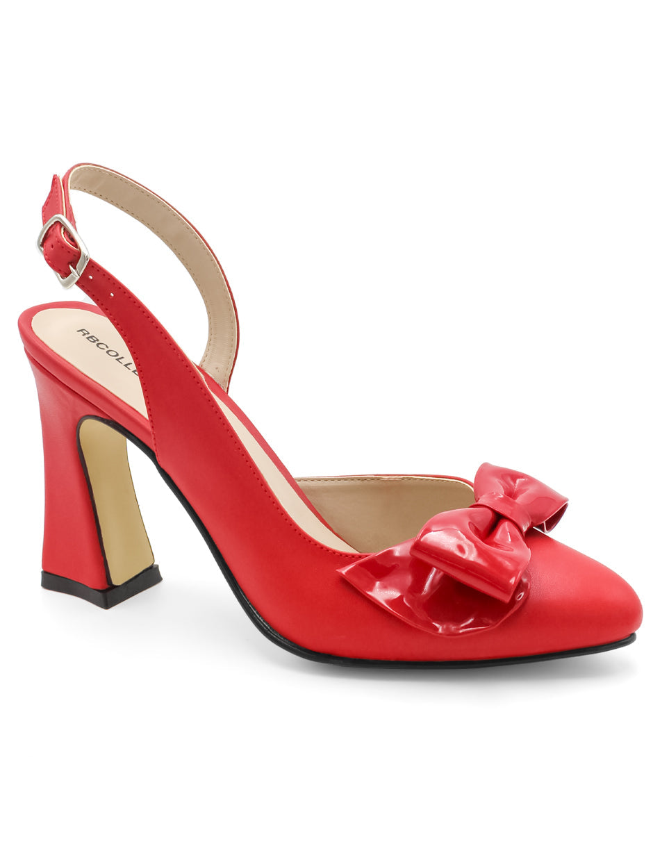 Zapatillas Exterior Piel vegana Color Rojo Para Mujer De RBCOLLECTION