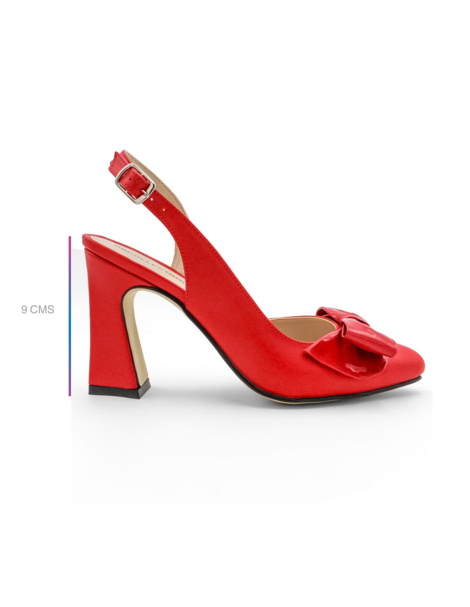 Zapatillas Elise en Piel vegana Color Rojo