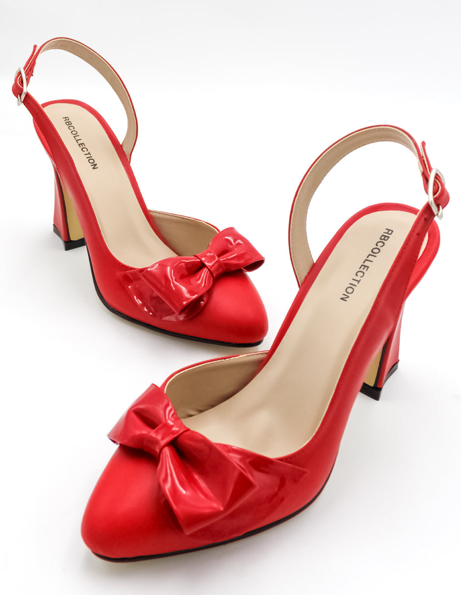 Zapatillas Elise en Piel vegana Color Rojo