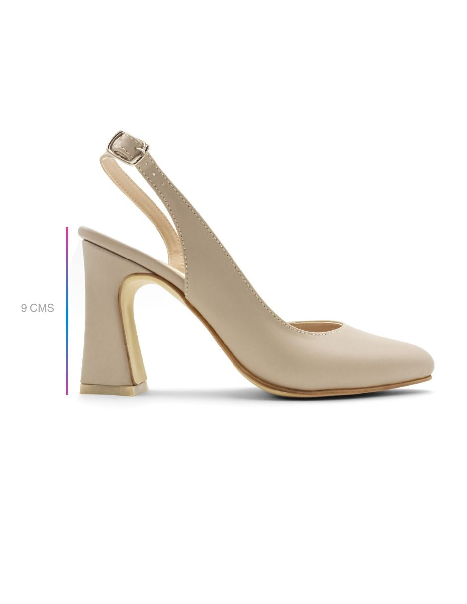 Zapatillas Elise en Piel vegana Color Beige