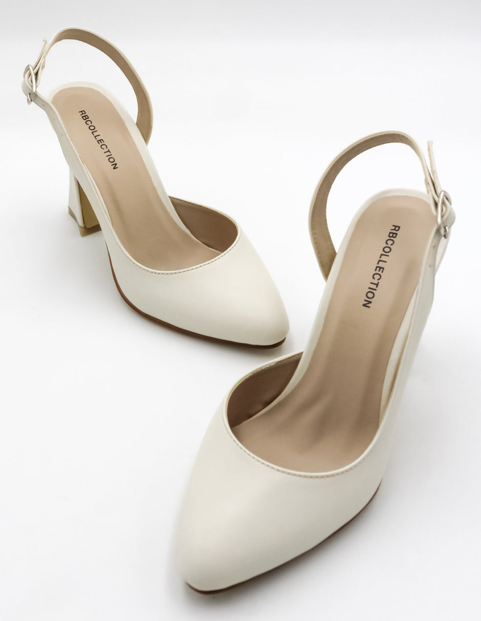 Zapatillas Elise en Piel vegana Color Blanco