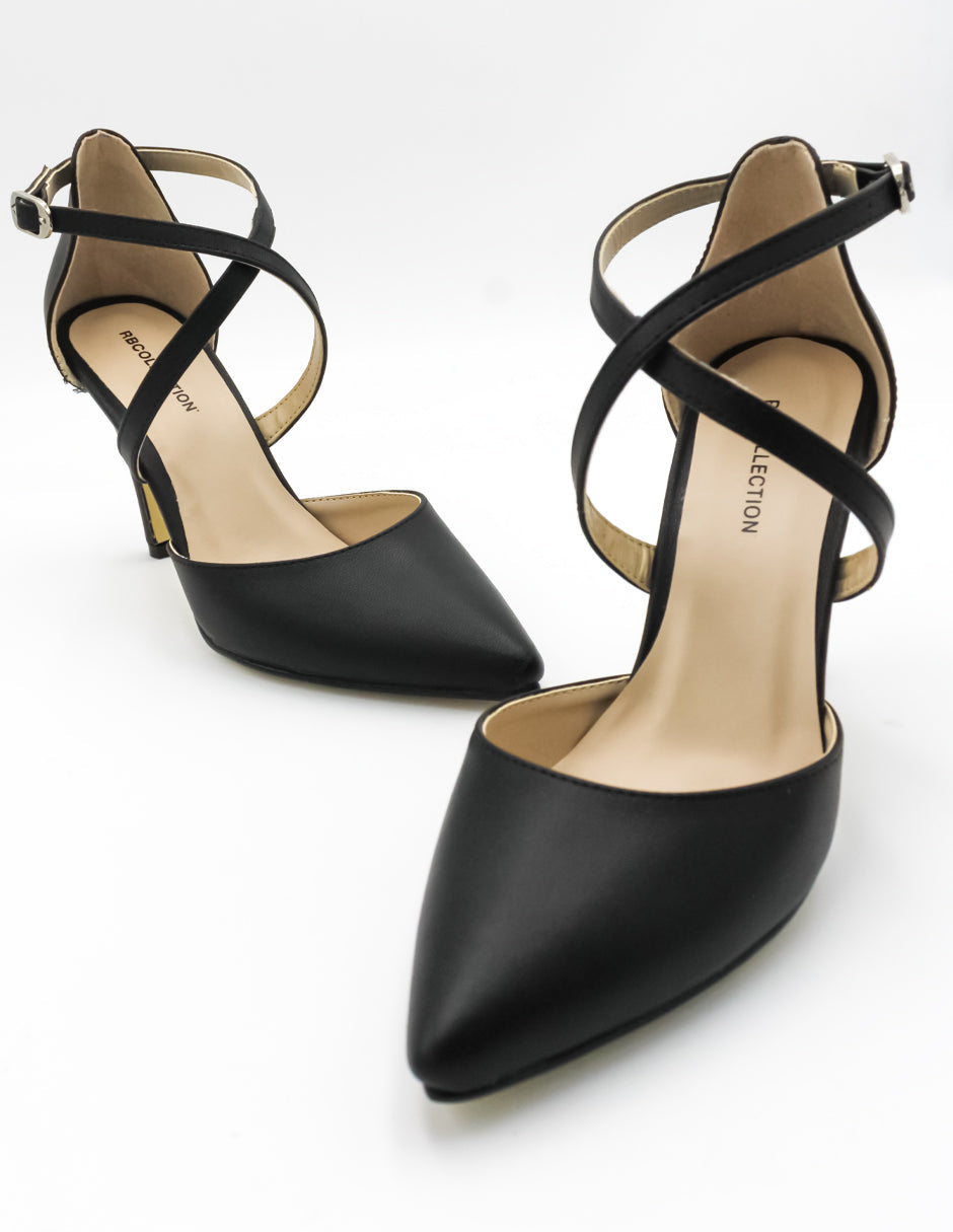 Zapatillas Aura en Piel vegana Color Negro