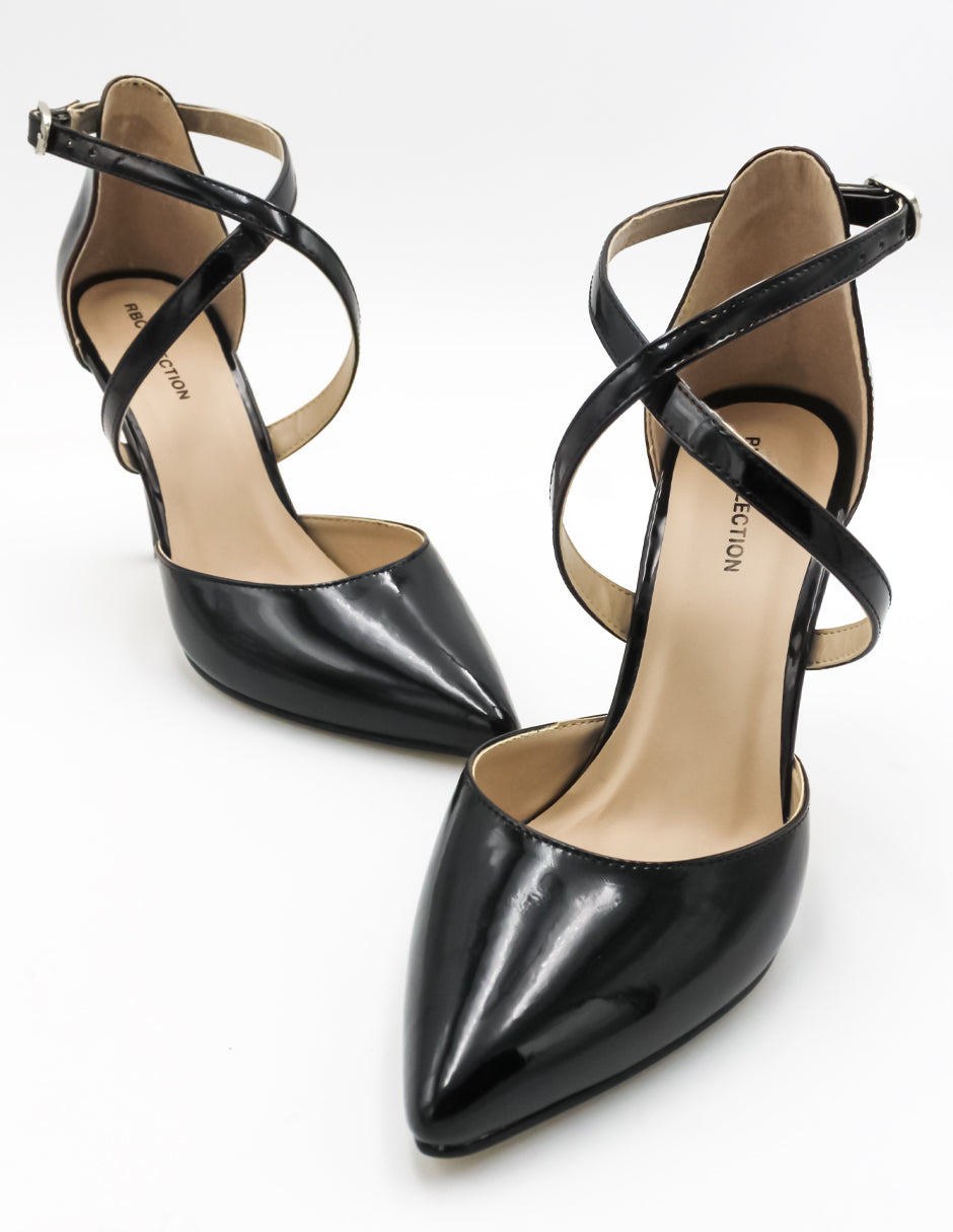 Zapatillas Aura en Charol Color Negro