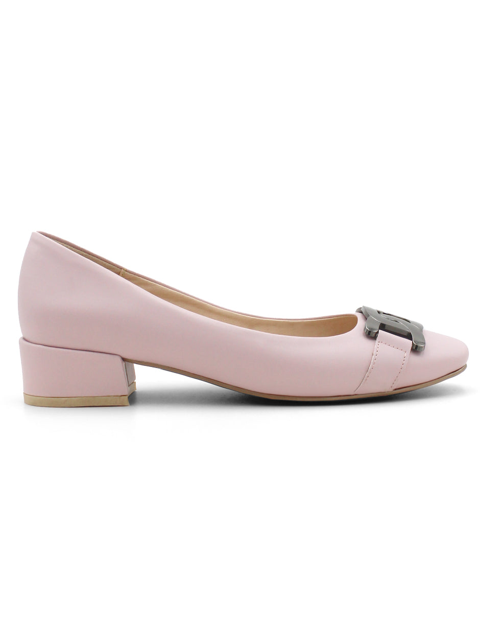 Zapatillas Bellina en Piel vegana Color Rosa