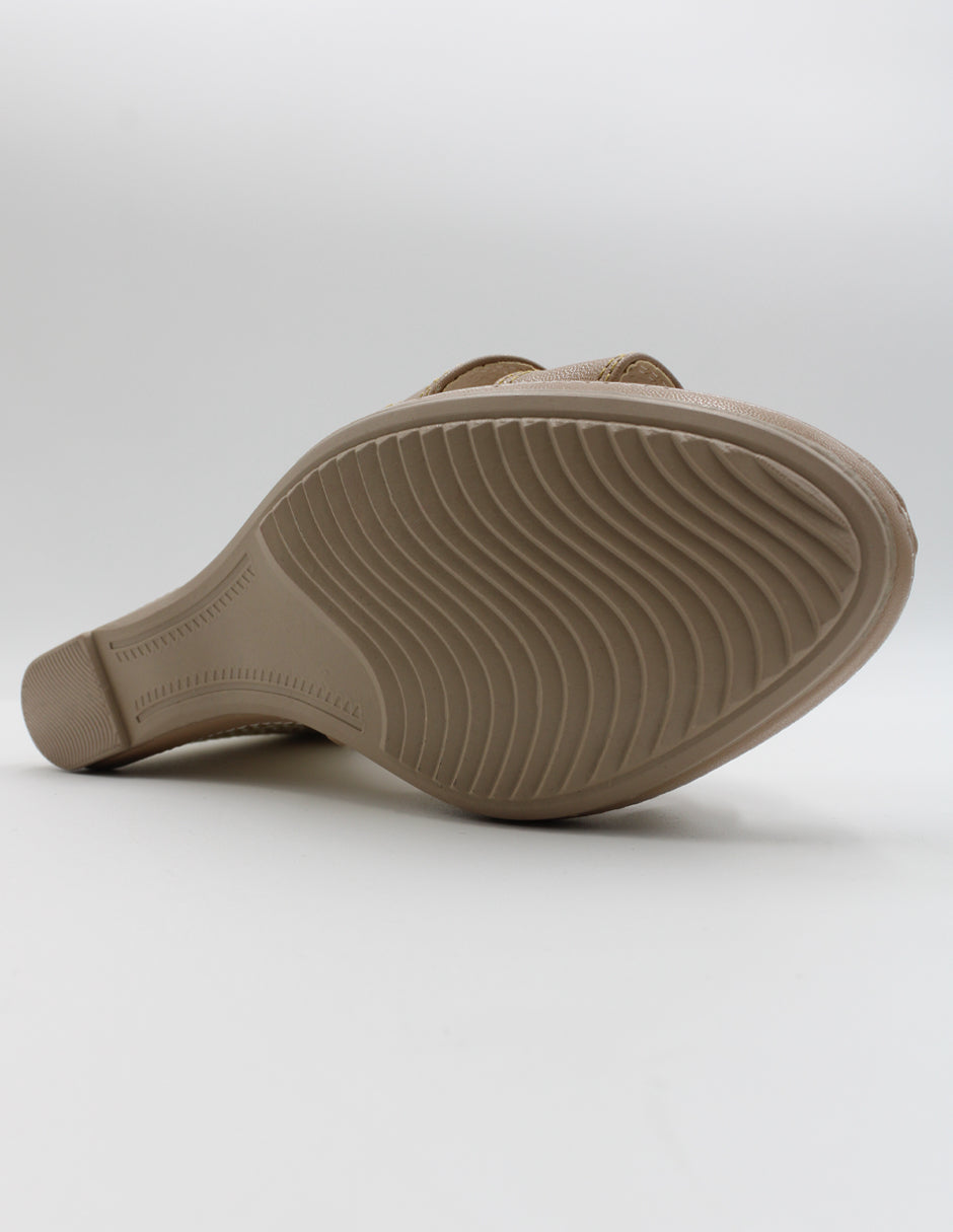 Sandalias con plataforma Serena en Piel vegana – Blanco