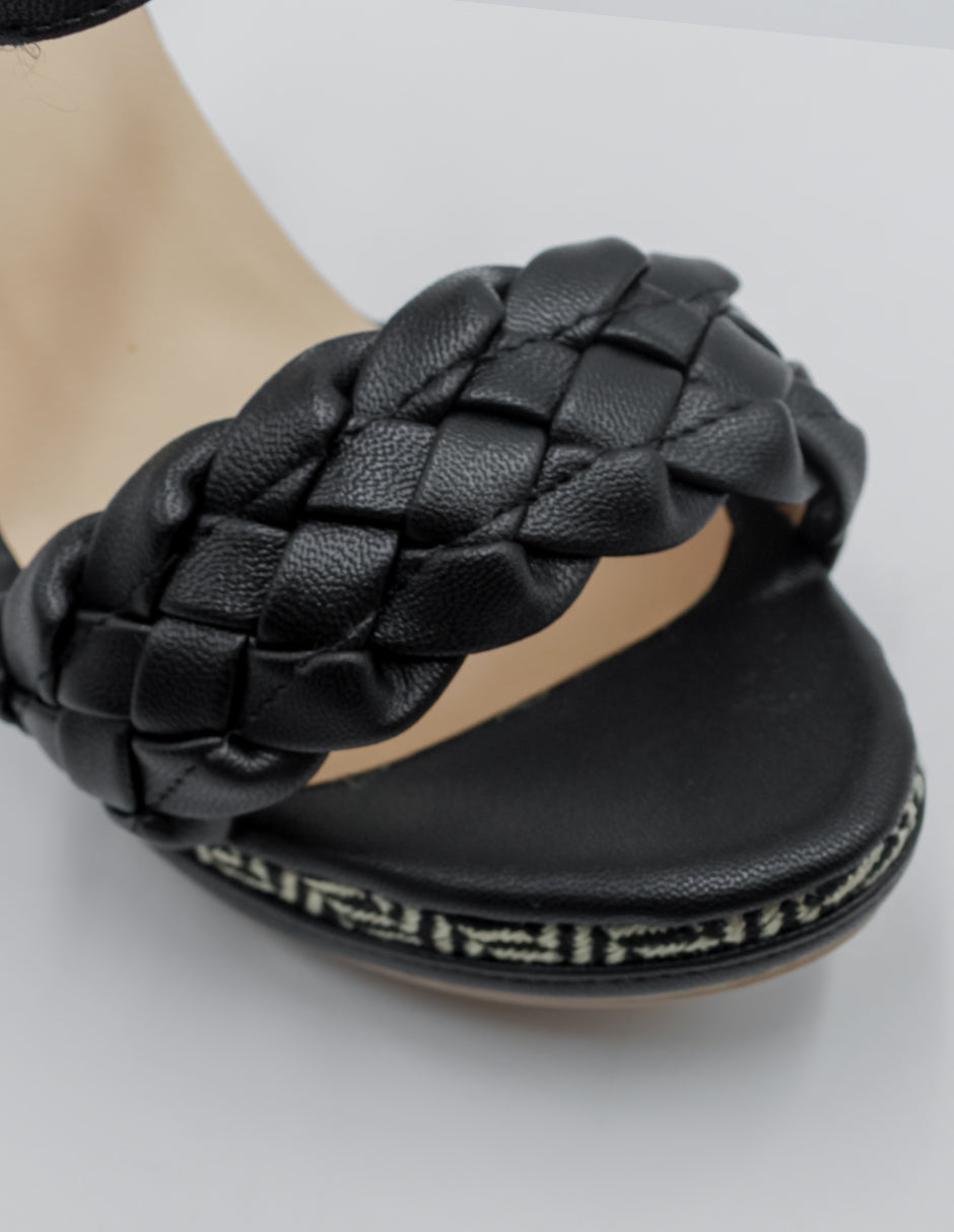 Sandalias con plataforma Serena en Piel vegana – Negro