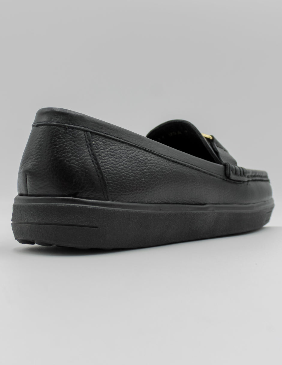 Mocasines Hand Made en Piel Color Negro