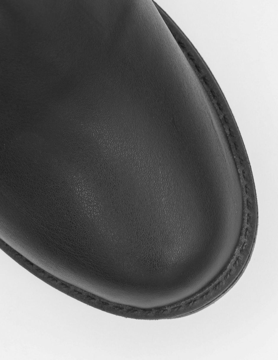 Botín con tacón Osom en Piel vegana – Negro