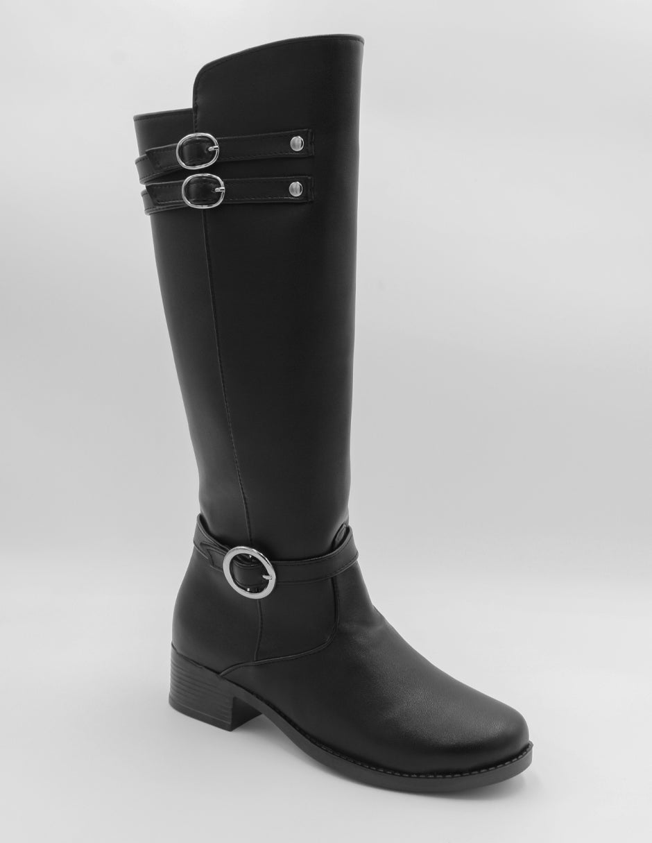 Botas altas Exterior Piel vegana Color Negro Para Mujer De RBCOLLECTION