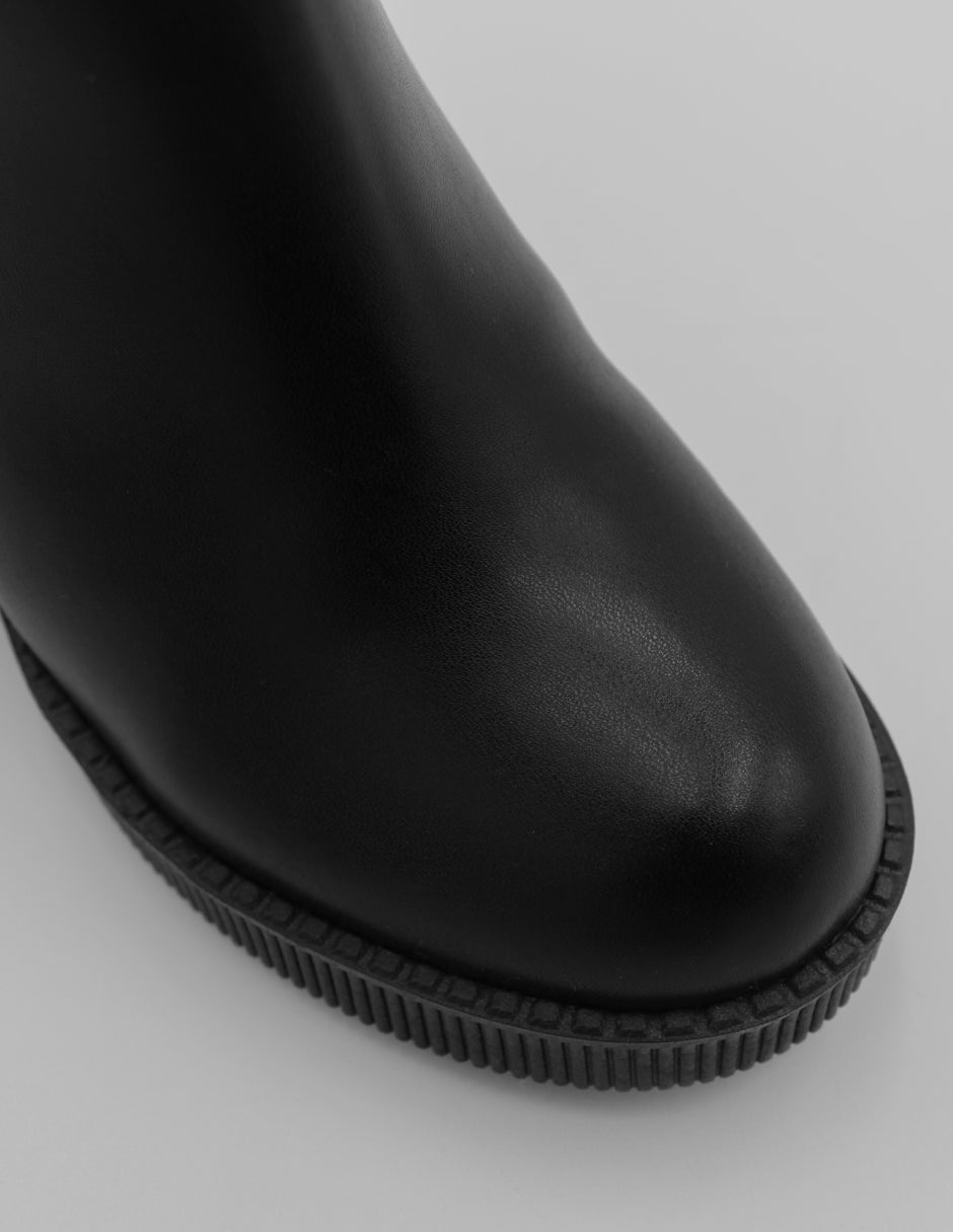 Botín con tacón Doro en Piel vegana – Negro