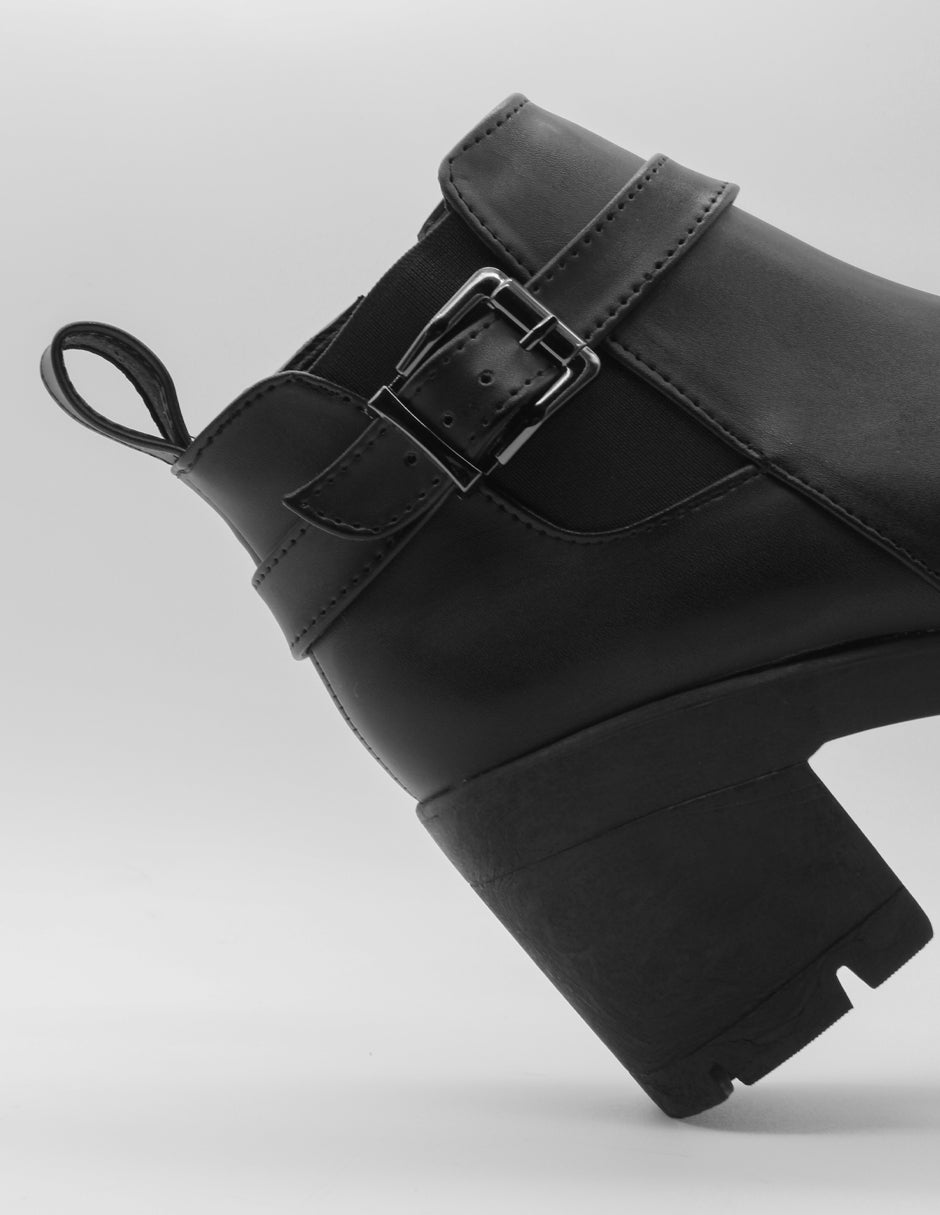 Botas casuales Noa en Piel vegana – Negro