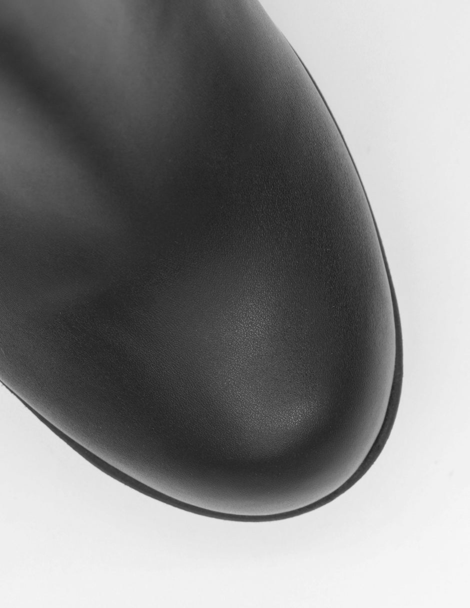 Botín con tacón Noa en Piel vegana – Negro