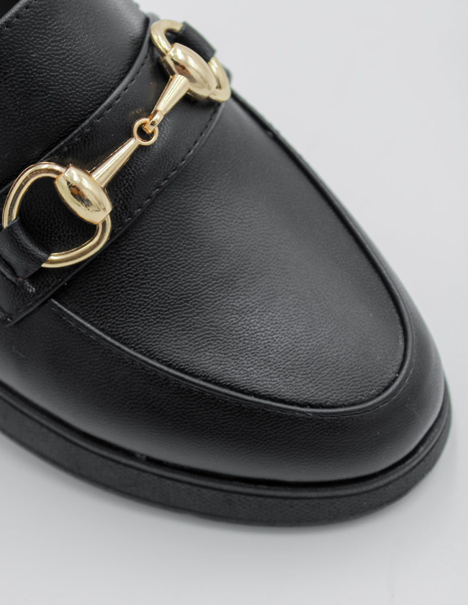 Mocasines Confort en Piel vegana Color Negro