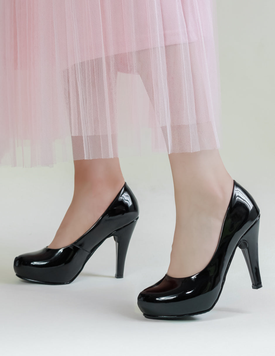 Zapatillas Classy en Charol – Negro