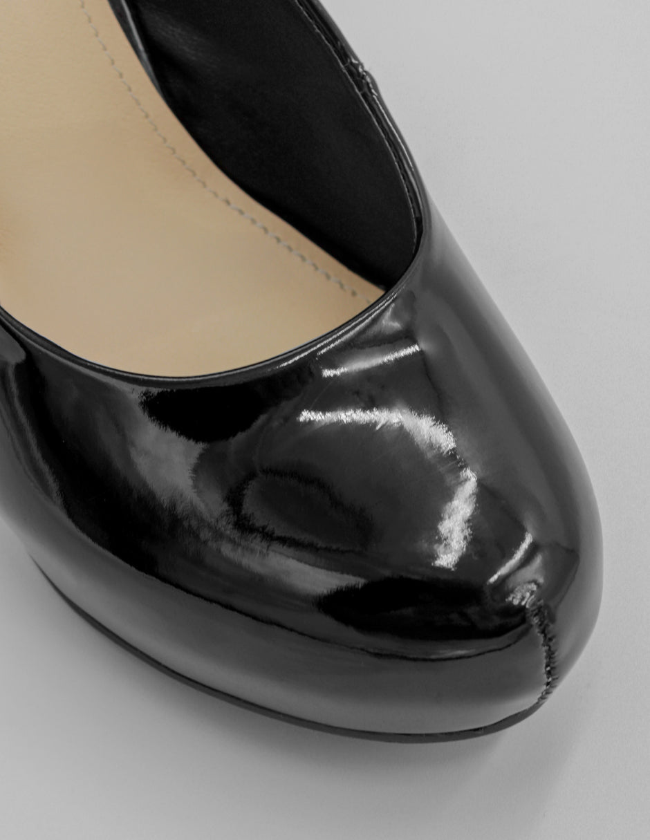 Zapatillas Classy en Charol – Negro