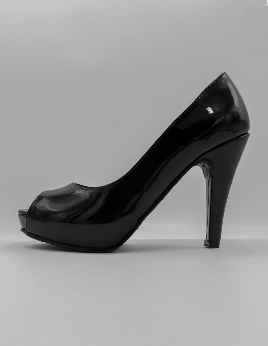 Zapatillas Classy en Charol – Negro