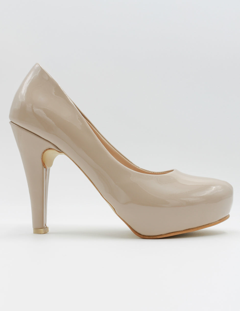 Zapatillas Classy en Charol – Beige