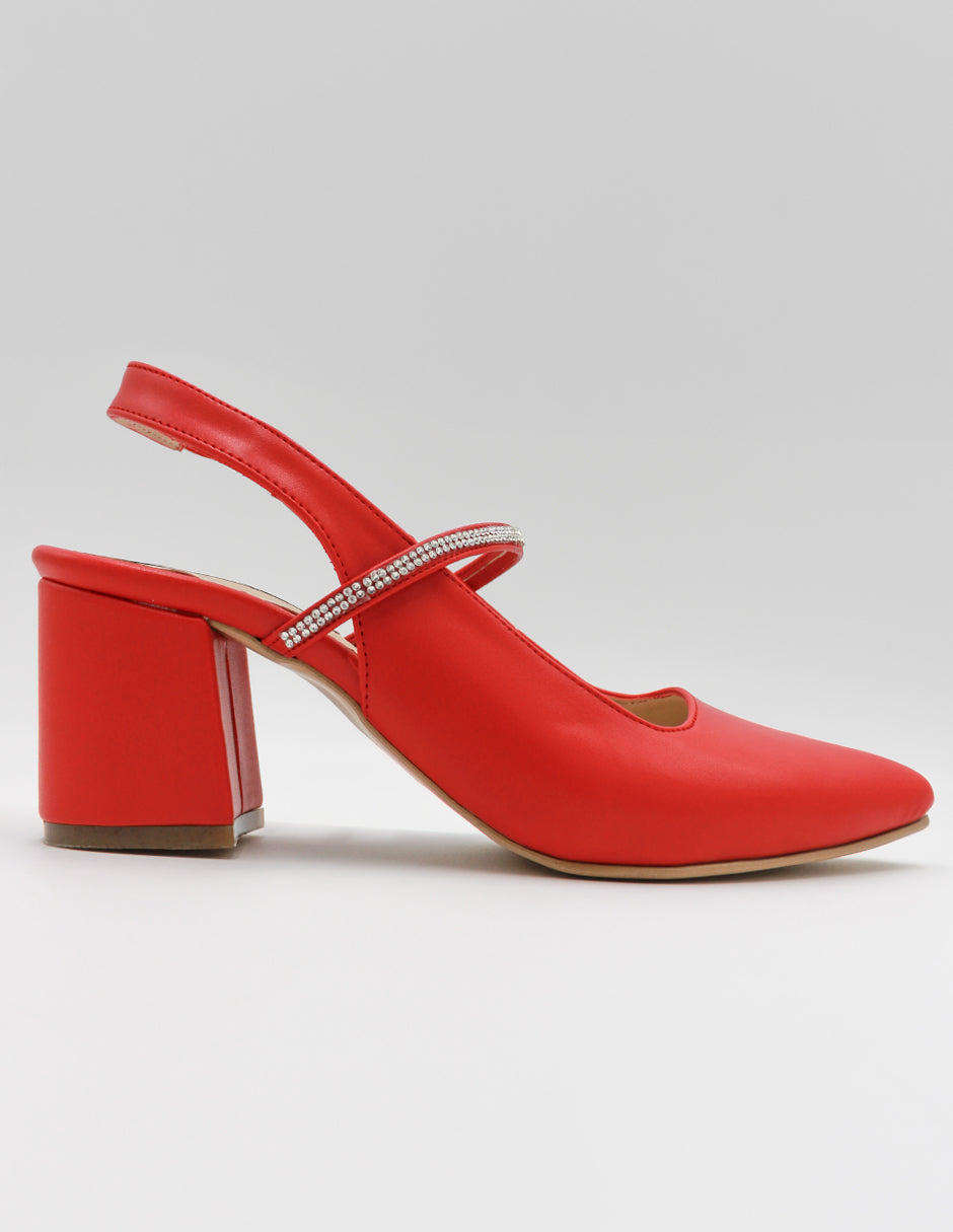 Zapatillas Stella en Piel vegana – Rojo
