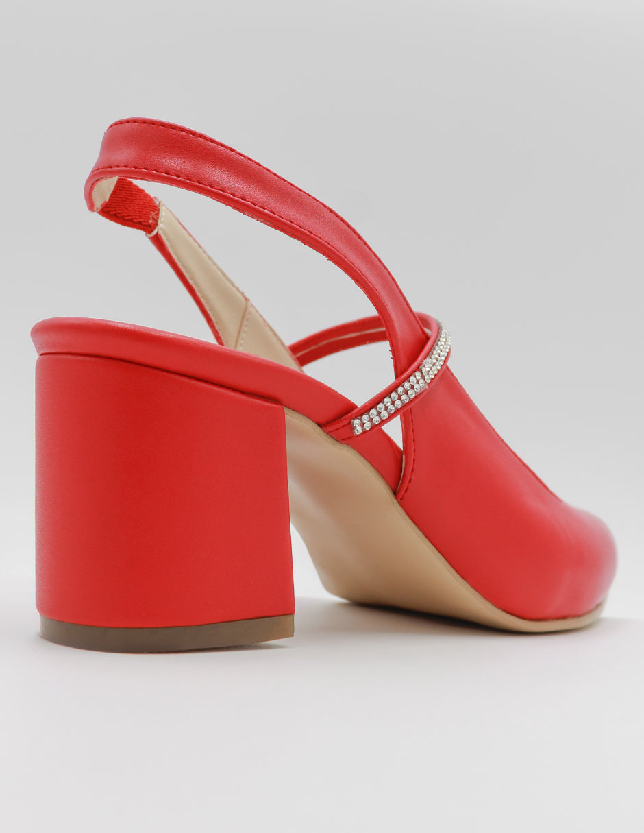 Zapatillas Stella en Piel vegana – Rojo
