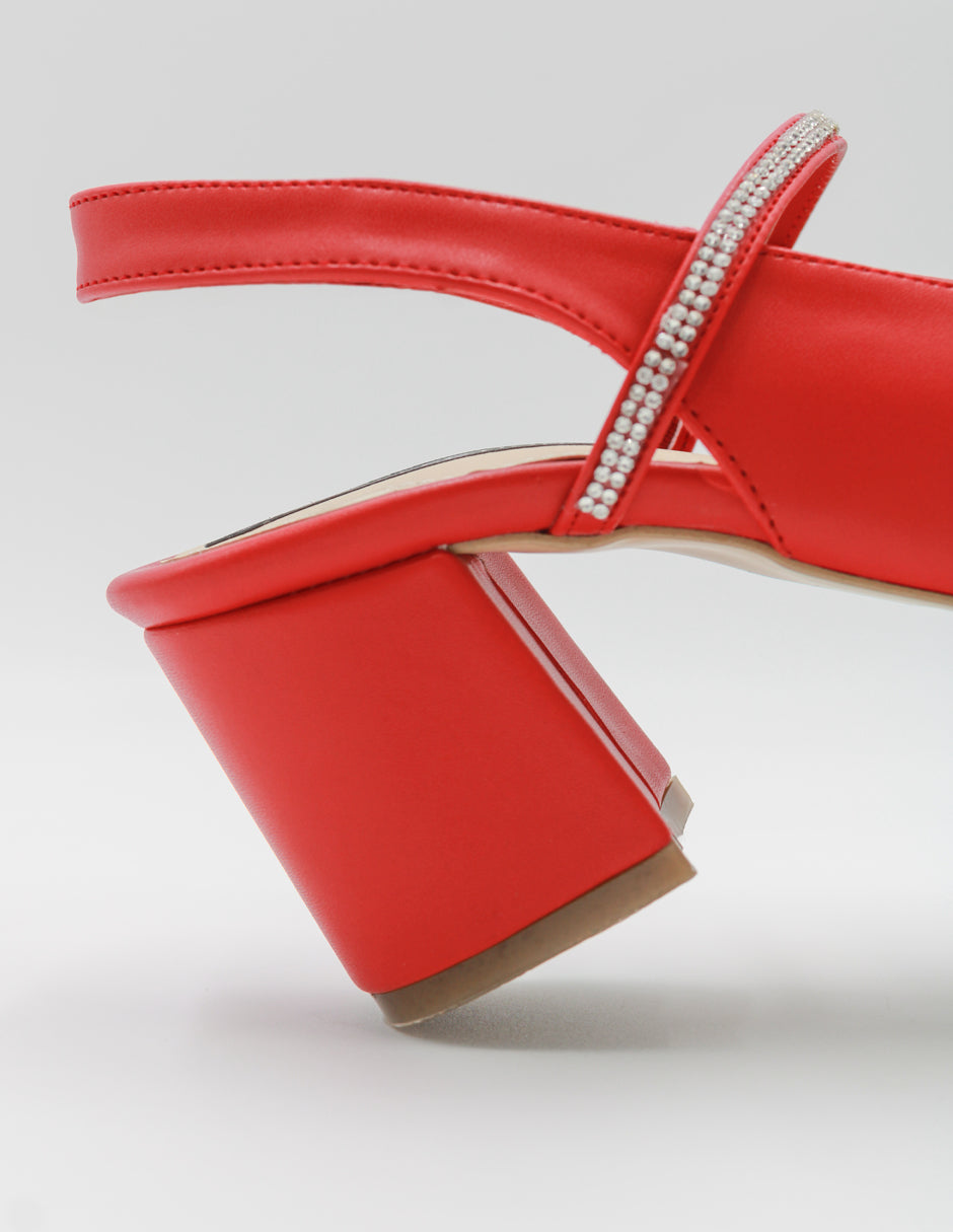 Zapatillas Stella en Piel vegana – Rojo