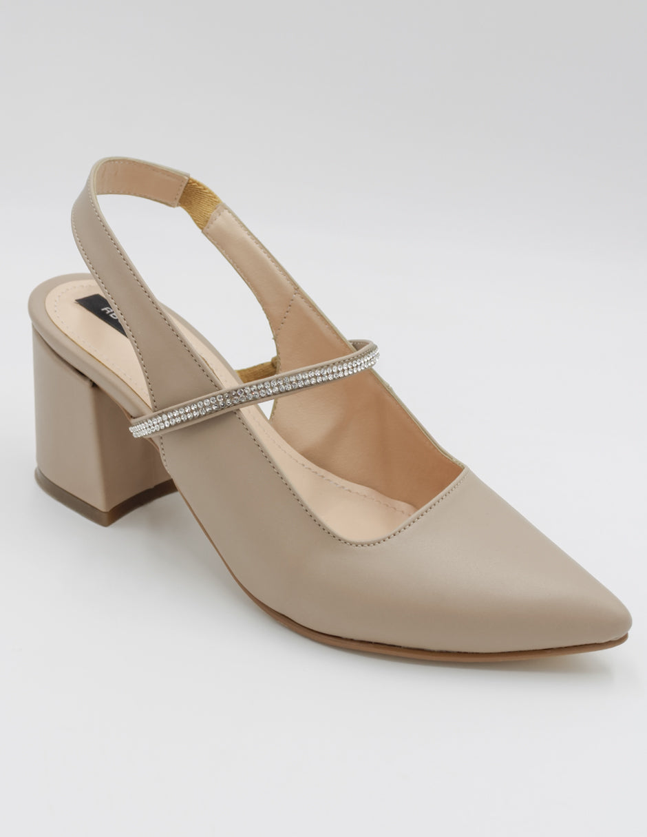 Zapatillas Exterior Piel vegana Color Beige  Para Mujer De RBCOLLECTION