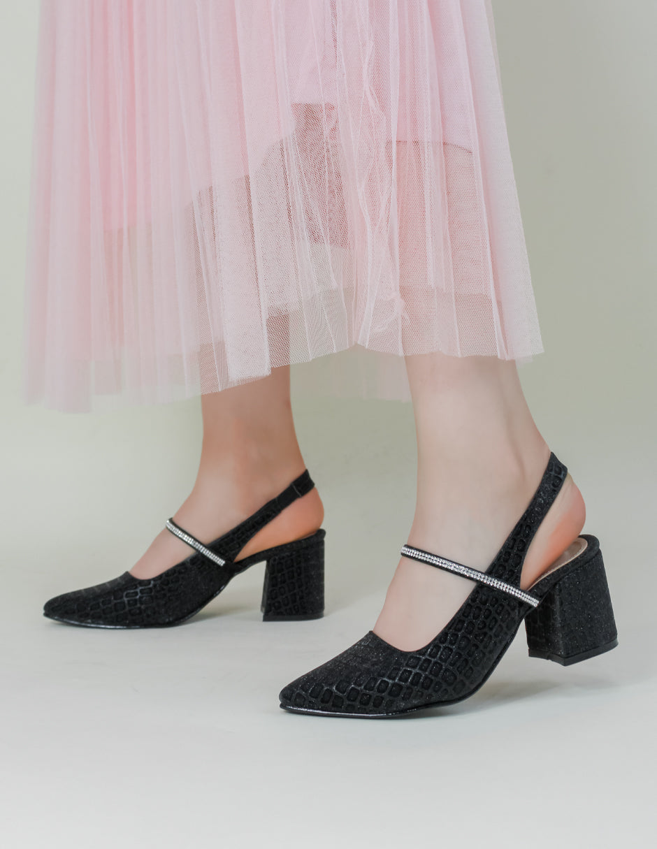 Zapatillas Stella en Textil – Negro