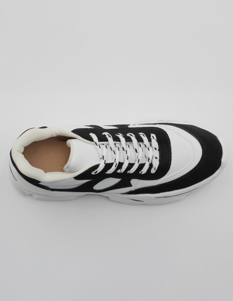 Tenis tipo deportivo  Girly en Piel vegana – Blanco